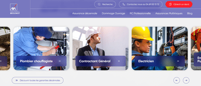 AXA • Assurance Beguinot - Création de site internet