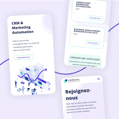 Madeleine Agency : Logo & site web - Design & graphisme