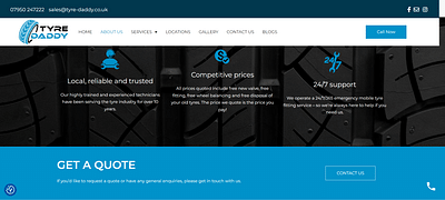 Tyre-Daddy -  Website Creation & Revamp - Creación de Sitios Web