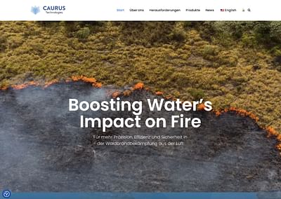 Webseite: Caurus Technologies - Webseitengestaltung