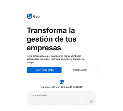 Geor Landing - Software Ontwikkeling