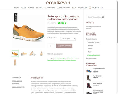 Tienda Online + Web Corporativa Empresa de Calzado - Creación de Sitios Web
