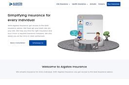 Algates Insurance Website - Webseitengestaltung