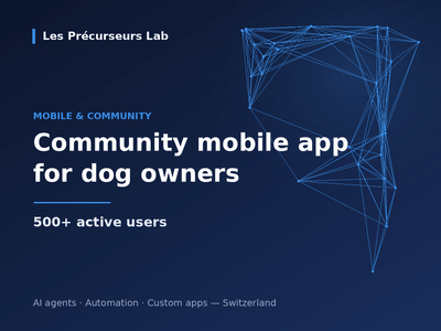 DogWalkCircle: community mobile app, 500+ active users - Développement de Logiciel