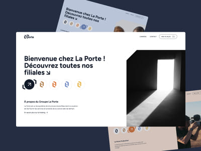 Groupe La Porte - Brand, Design - Website Creation