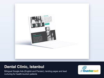 Dental clinic Istanbul: bilingual Google Ads for health tourism - Growth Marketing
