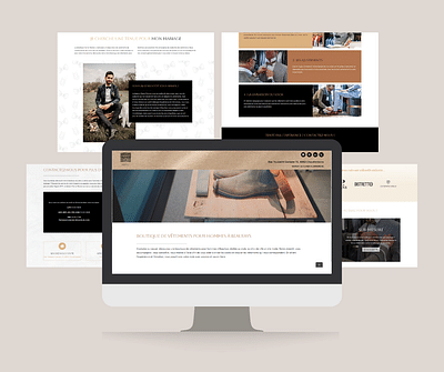 Création d'un site web pour Boutique Pierre Thonon - Webseitengestaltung