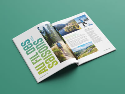 Magazine de destination pour l'Office de Tourisme de la Bresse - Design & graphisme