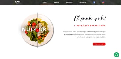 Sitio web simple para empresa de catering - Creación de Sitios Web