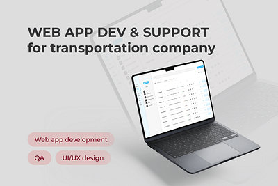 Web App Dev & Support for Transportation Company - Aplicación Web