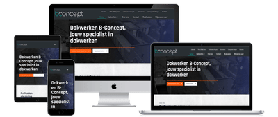 Website + Google optimalisatie Dakwerken B-Concept - E-commerce