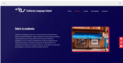 Diseño Web California Language School - Website Creation