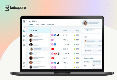 Kolsquare : IA et smart data - Ergonomie (UX/UI)