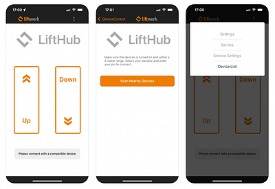 LiftHub App - Produkt Management