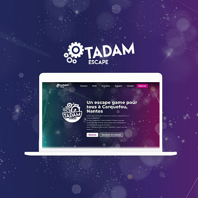 Site vitrine Tadam Escape Game - Stratégie digitale