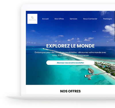 Portfolio Agence de Voyage - Webseitengestaltung