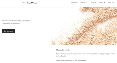 sheermiracle.com - Webseitengestaltung