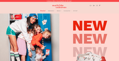 Mathilde Cabanas - E-publicité site e-commerce - E-commerce