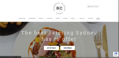 Web content for Boardwalk Catering - SEO