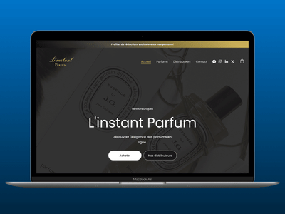 Création de site internet L'Instant Parfum - Website Creatie