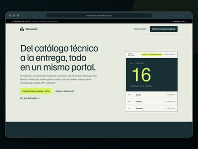 Norvenza — B2B Customer Portal (Concept) - Aplicación Web