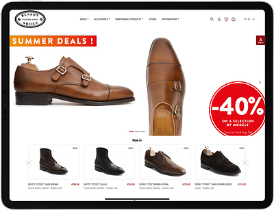 Site eCommerce d'une marque de chaussures - E-commerce