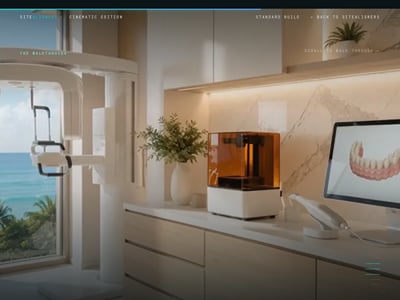 Coastal Dental Studio: Cinematic Edition (concept site) - Création de site internet