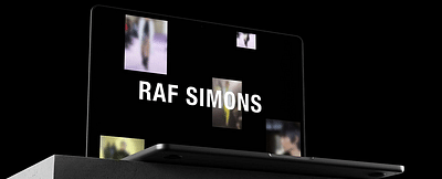 Raf Simons Website - Innovatie