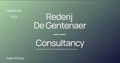 Rederij De Gentenaer - Consultancy - Digital Strategy