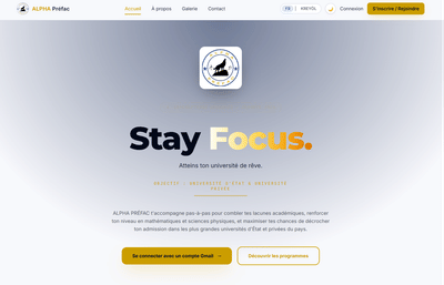Educational Web Platform Development - Création de site internet