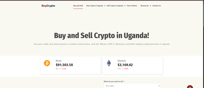 Web Development Project for Buy Crypto Uganda - Website Creation