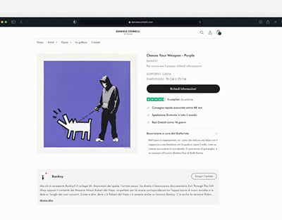 Daniele Comelli - Digital Art Gallery & E-commerce - E-Commerce