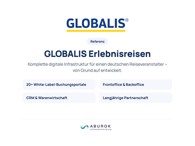 GLOBALIS: Buchungsportale, Backoffice und CRM für Reiseveranstalter - Software Development