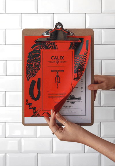 Menus et affiches - Identité Graphique