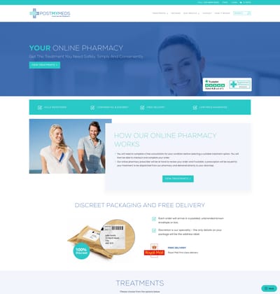 Pharmacy Website Design & Custom Patient Questionnaires - SEO