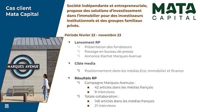 Cas client - Mata Capital - Corporate Communication