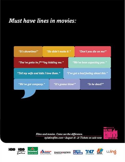 Must have lines in movies - Publicité