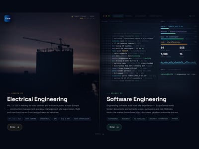 coreeng.eu: bilingual corporate website - Création de site internet