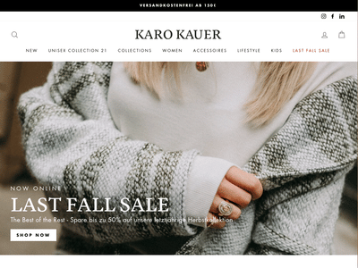 Online-Shop für eine neues Influencer-Label - E-Commerce