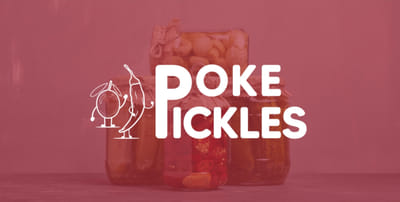 Poke Pickles branding - Social Media