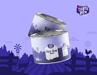 ডেইরি ইটস (Dairy Eats) - Premium Cream Cheese Packaging Design - Image de marque & branding