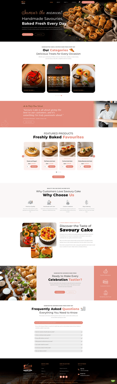 Savoury Cake - Référencement naturel