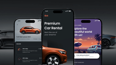 Reimagining the car rental experience across 130+ countries - Application mobile