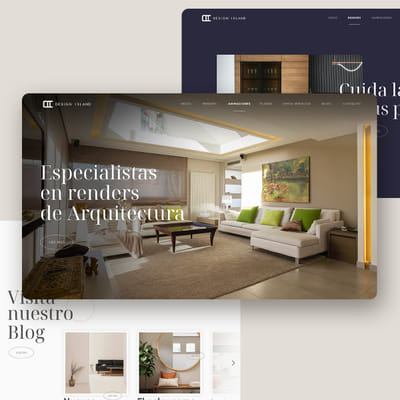 Diseño y desarrollo web para Design Island - Creación de Sitios Web