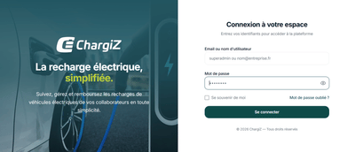 Chargiz - Plateforme SaaS - Intelligence Artificielle