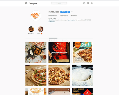 Gestión de RRSS Mutzz Pizza - Social Media
