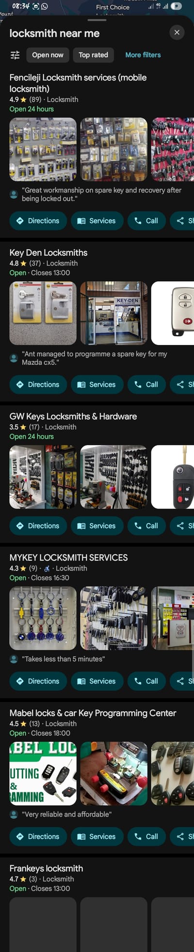 Mykey locksmith GBP Optimazation - SEO