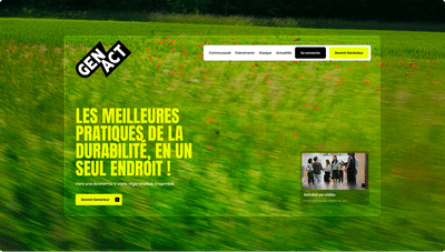 GenAct | Community Website and Web Application - Website Creation