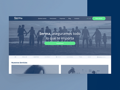 Nueva web Seguros | SERMA - Creación de Sitios Web