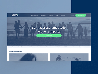 Nueva web Seguros | SERMA - Diseño Gráfico